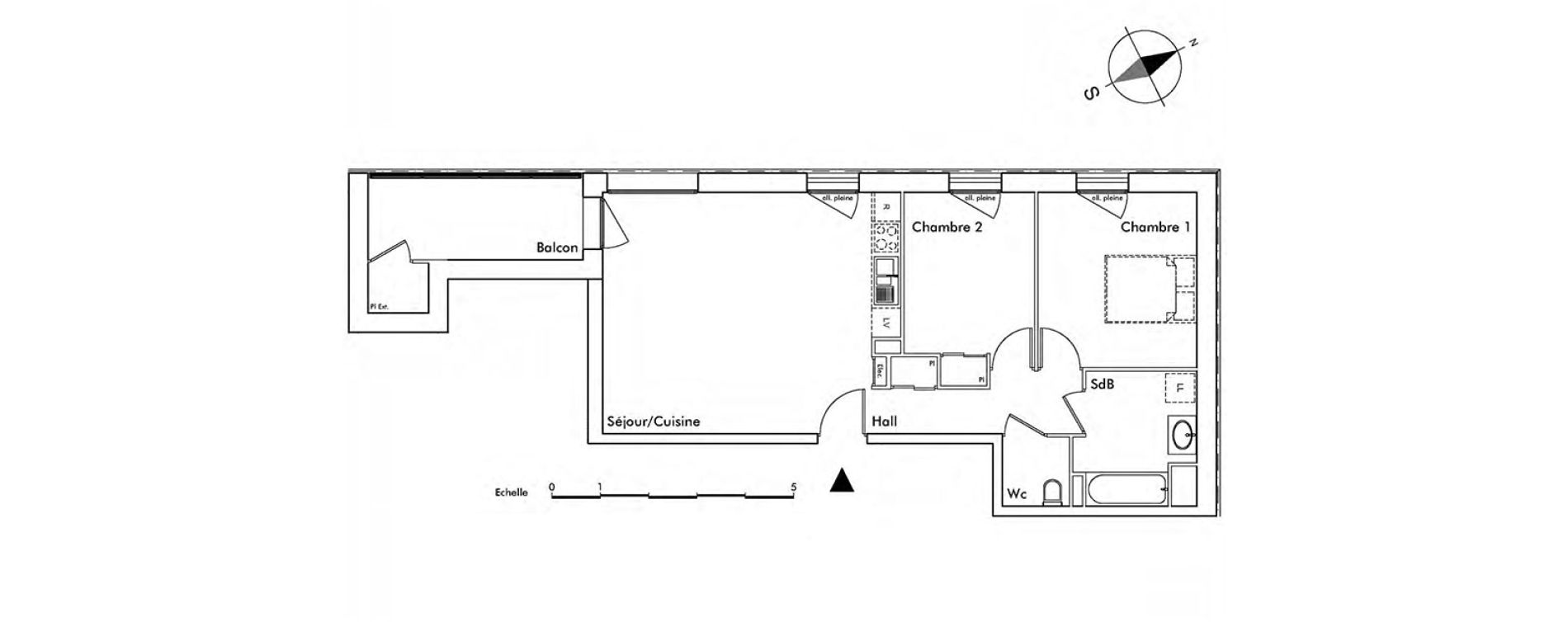 Appartement T3 de 65,00 m2 &agrave; Saint-Alban-Leysse Centre