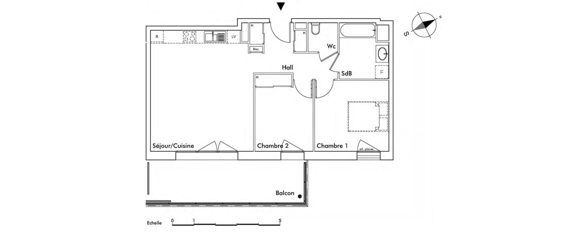 Appartement T3 de 62,10 m2 &agrave; Saint-Alban-Leysse Centre