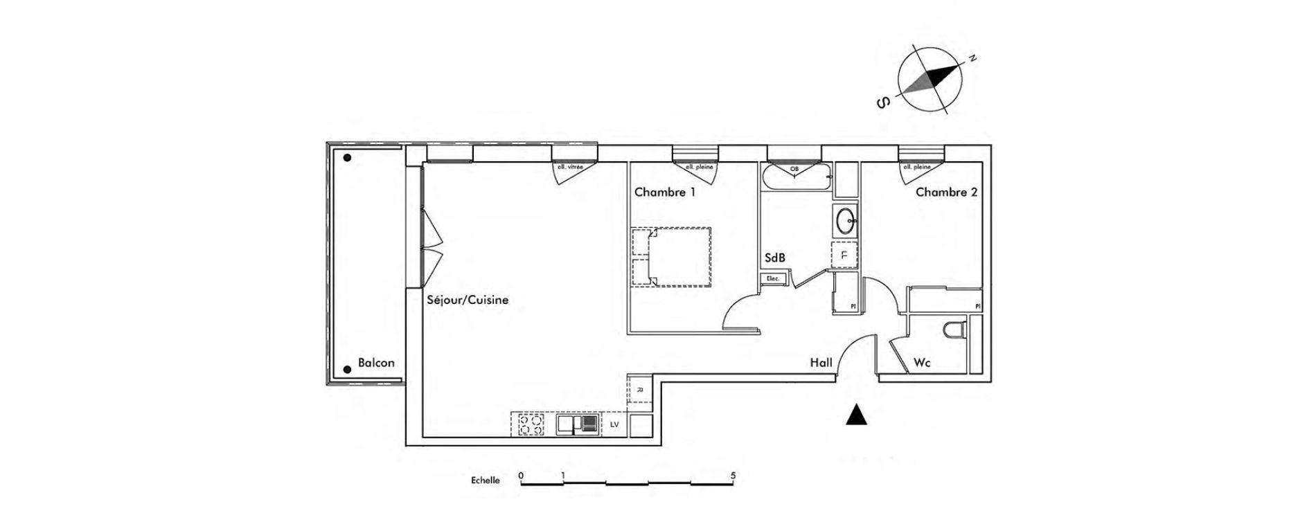 Appartement T3 de 70,85 m2 &agrave; Saint-Alban-Leysse Centre