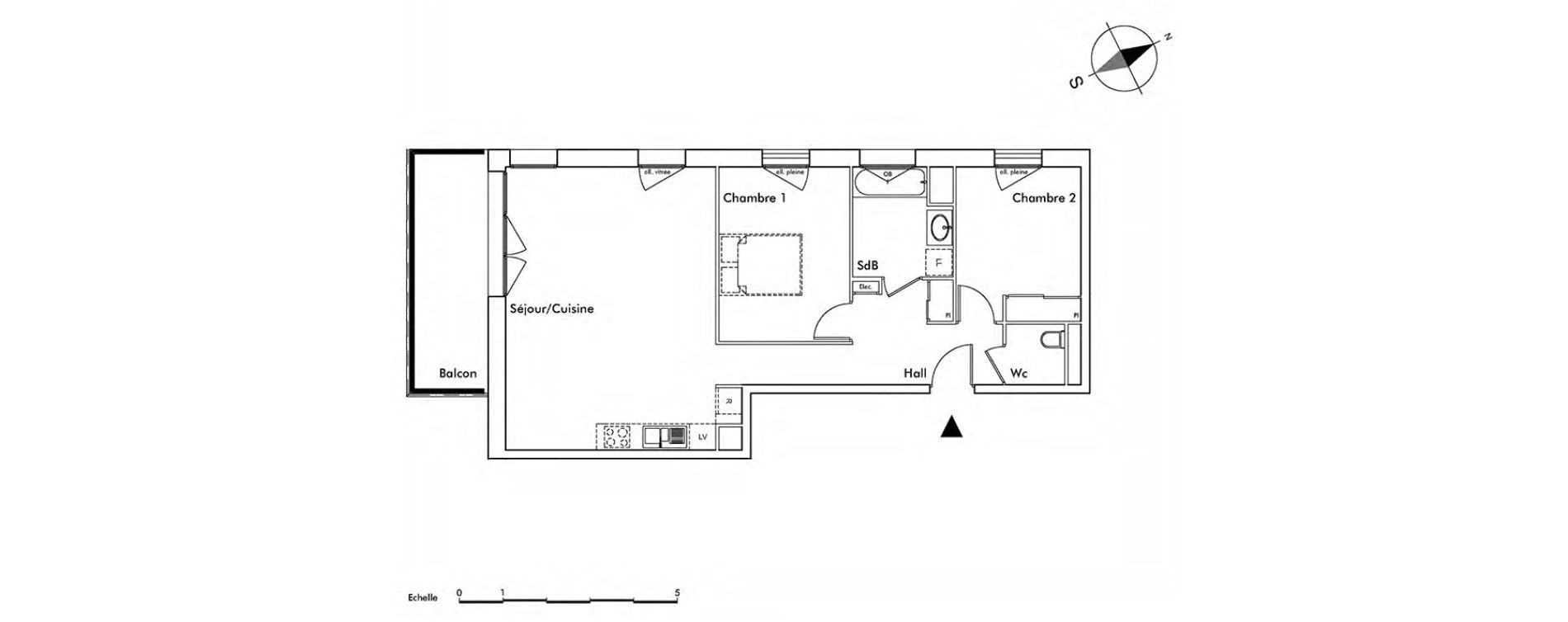 Appartement T3 de 70,85 m2 &agrave; Saint-Alban-Leysse Centre