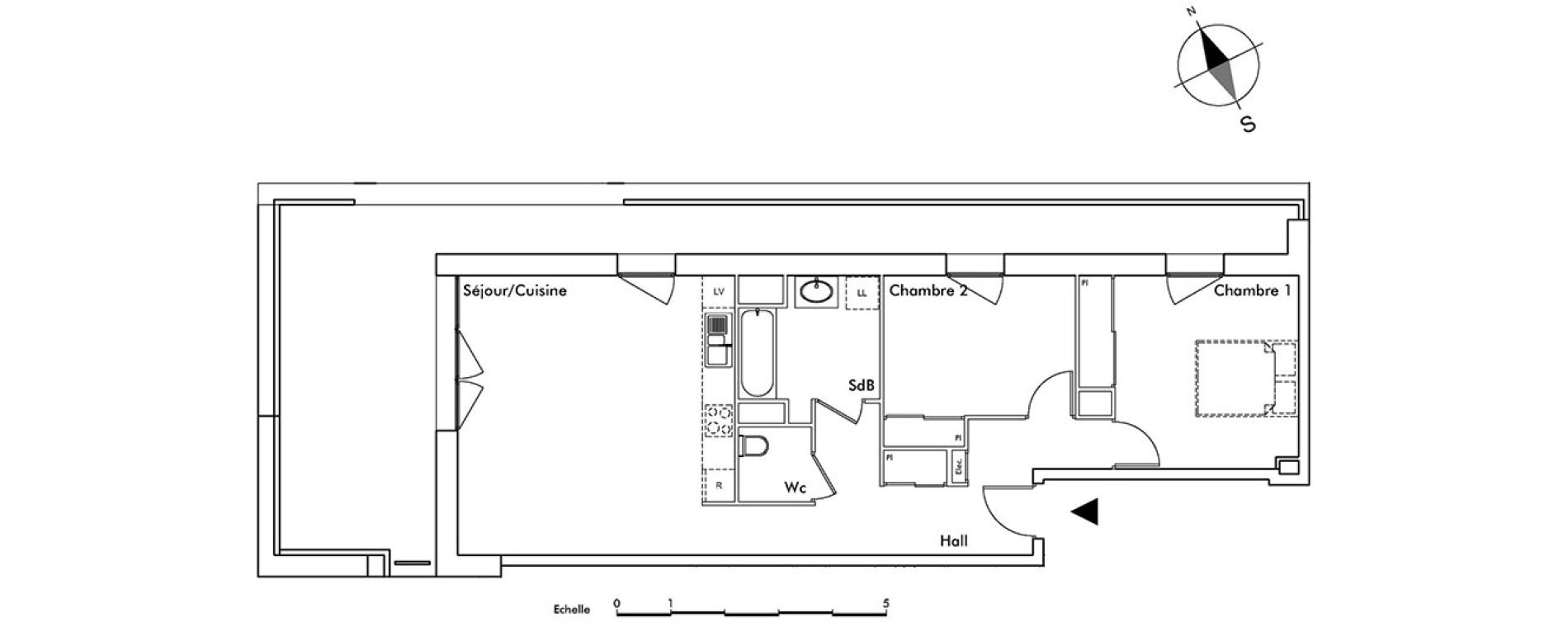 Appartement T3 de 69,40 m2 &agrave; Saint-Alban-Leysse Centre