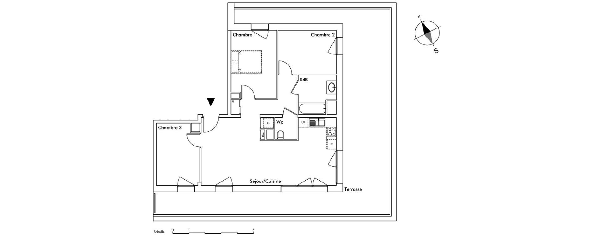 Appartement T4 de 76,95 m2 &agrave; Saint-Alban-Leysse Centre