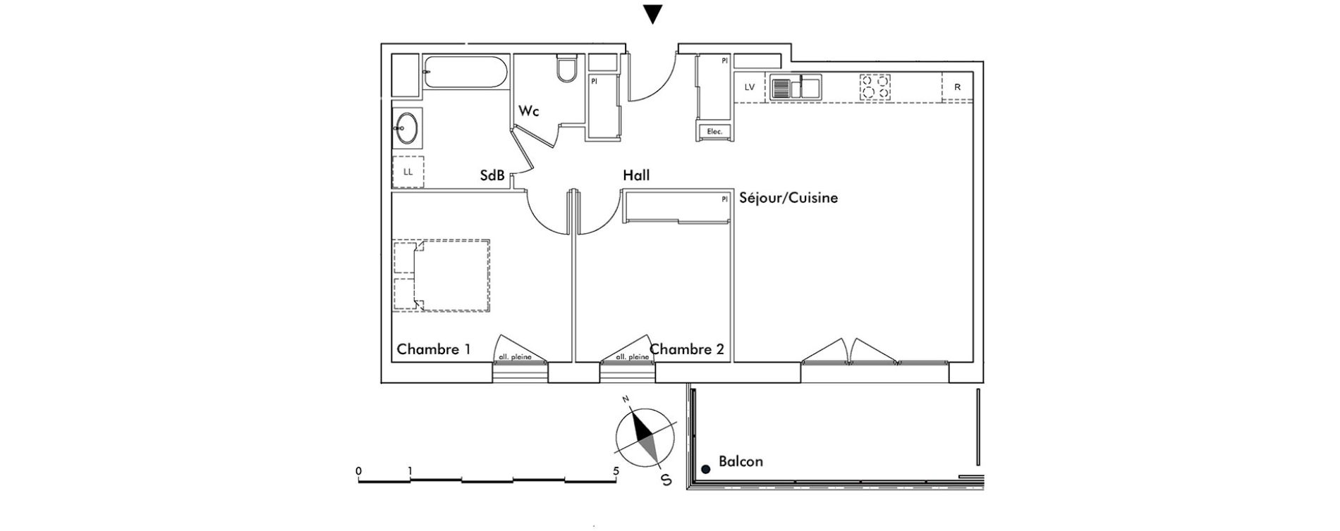 Appartement T3 de 63,50 m2 &agrave; Saint-Alban-Leysse Centre