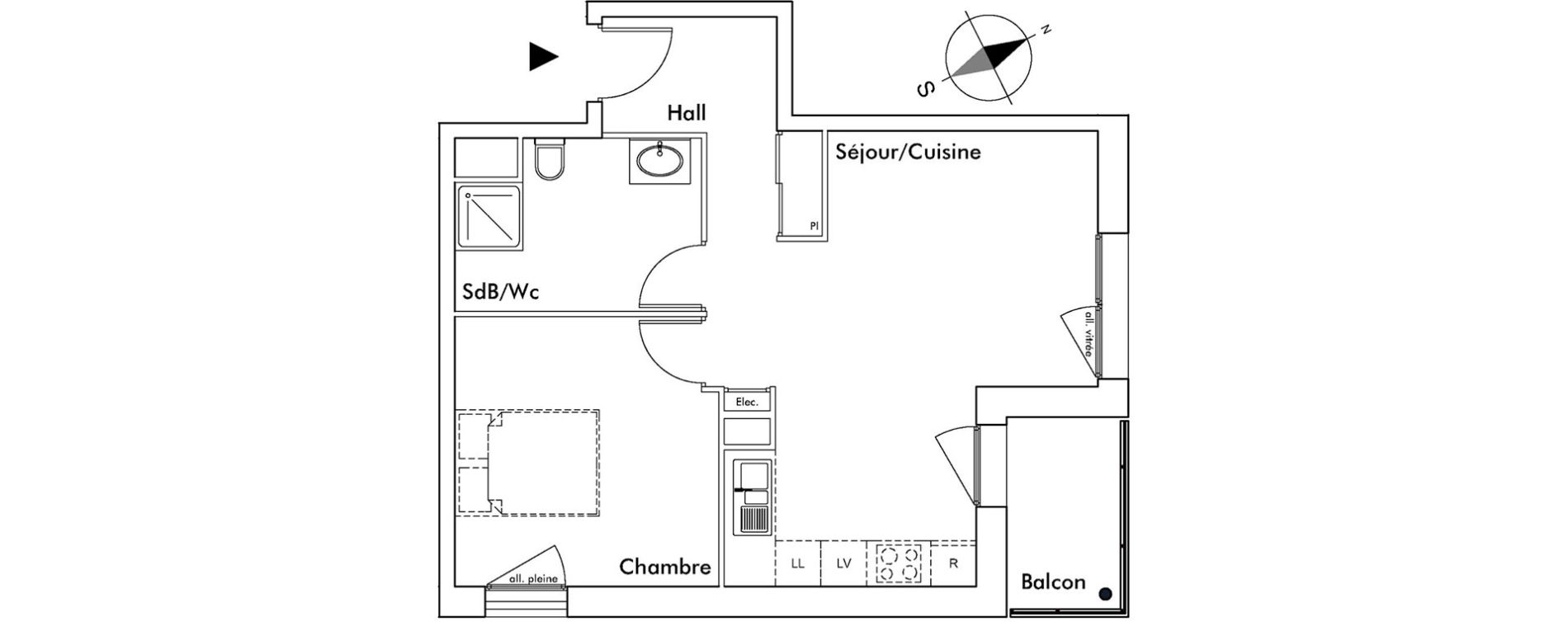 Appartement T2 de 47,90 m2 &agrave; Saint-Alban-Leysse Centre