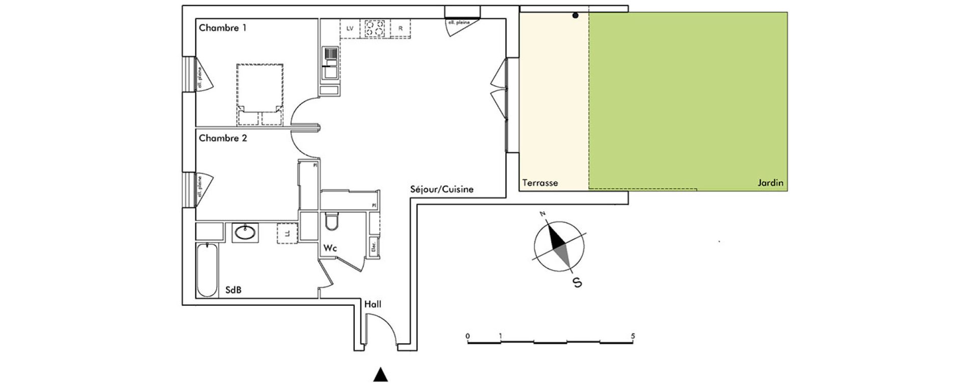 Appartement T3 de 69,85 m2 &agrave; Saint-Alban-Leysse Centre