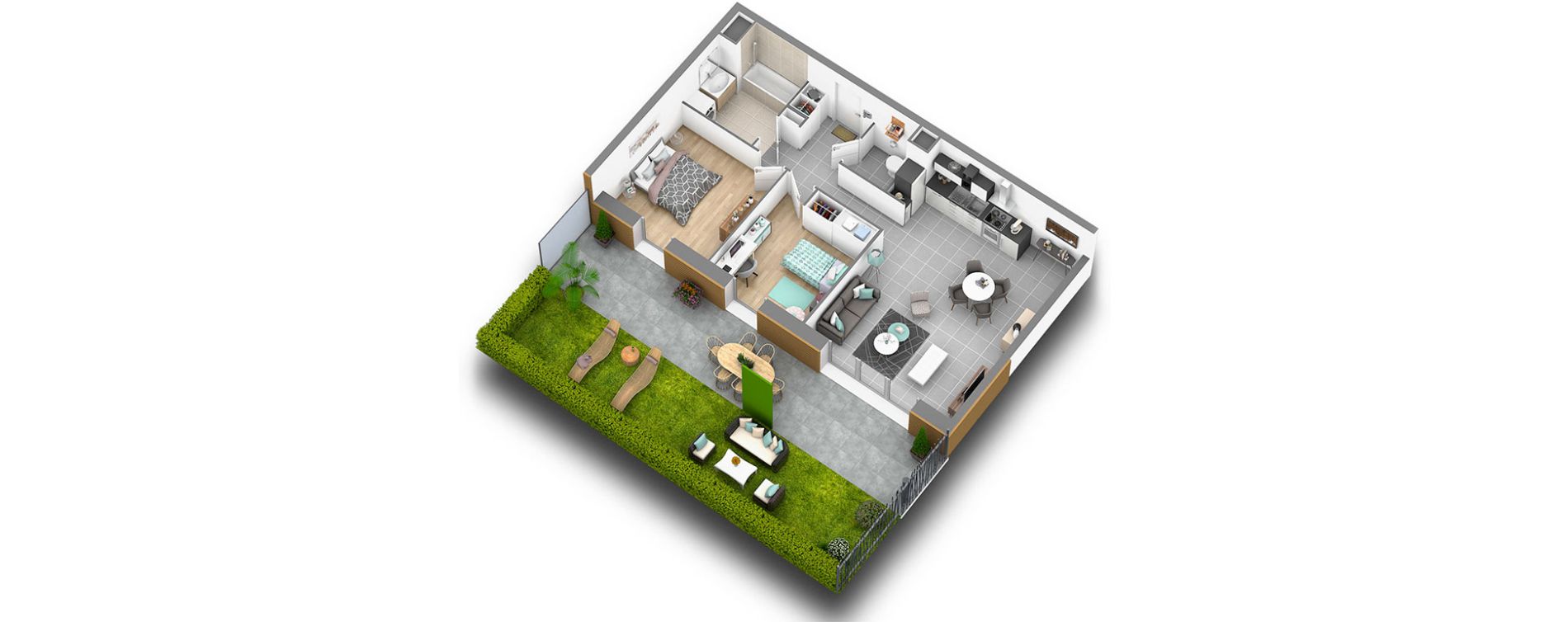Appartement T3 de 65,05 m2 &agrave; Saint-Alban-Leysse Centre