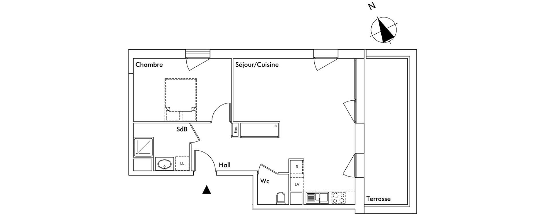 Appartement T2 de 53,45 m2 &agrave; Saint-Alban-Leysse Centre