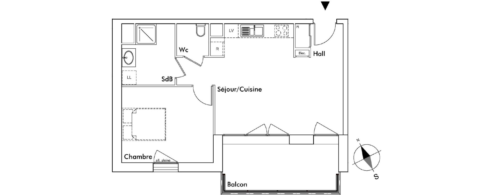 Appartement T2 de 48,50 m2 &agrave; Saint-Alban-Leysse Centre