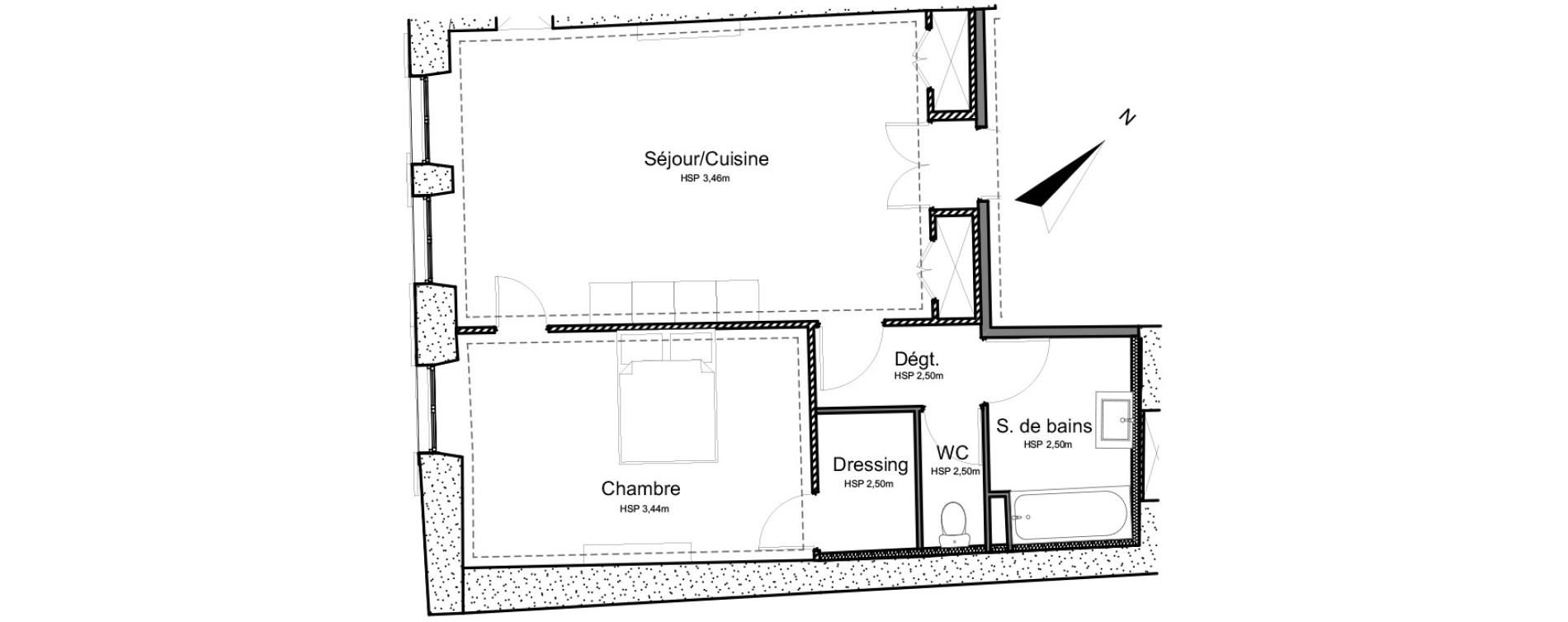 Appartement T2 de 60,23 m2 &agrave; Sonnaz Centre