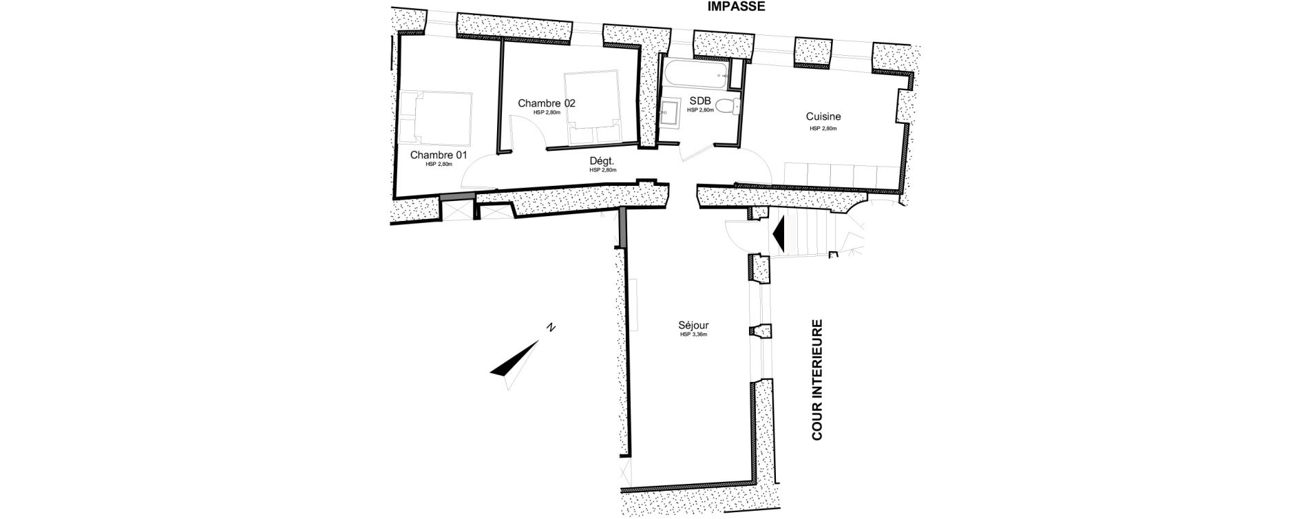 Appartement T3 de 66,56 m2 &agrave; Sonnaz Centre