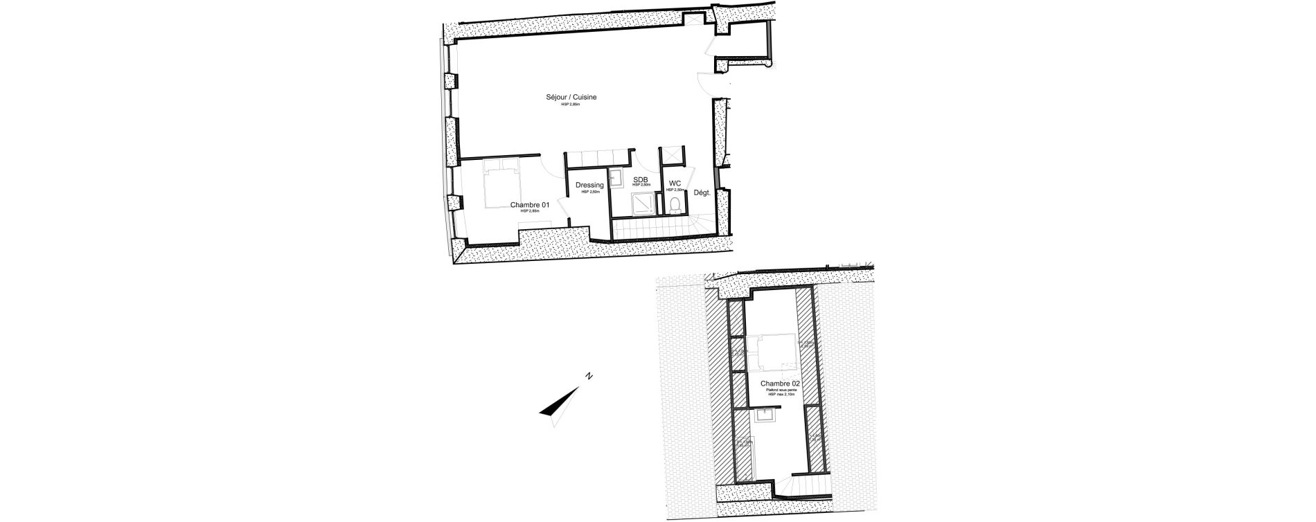 Appartement T3 de 88,61 m2 &agrave; Sonnaz Centre