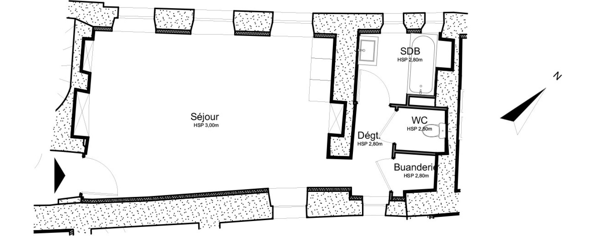 Appartement T1 de 41,57 m2 &agrave; Sonnaz Centre