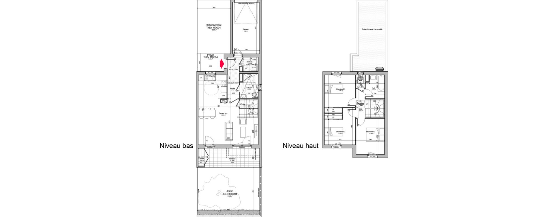 Maison T4 de 89,38 m2 &agrave; Chen&ocirc;ve Centre