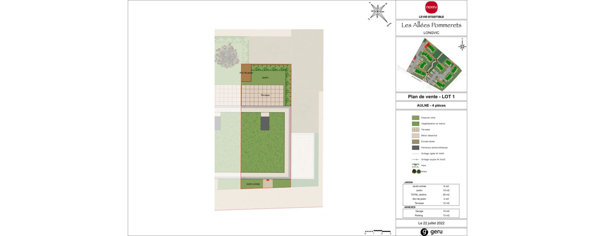 Appartement T4 de 80,00 m2 &agrave; Longvic Les pommerets