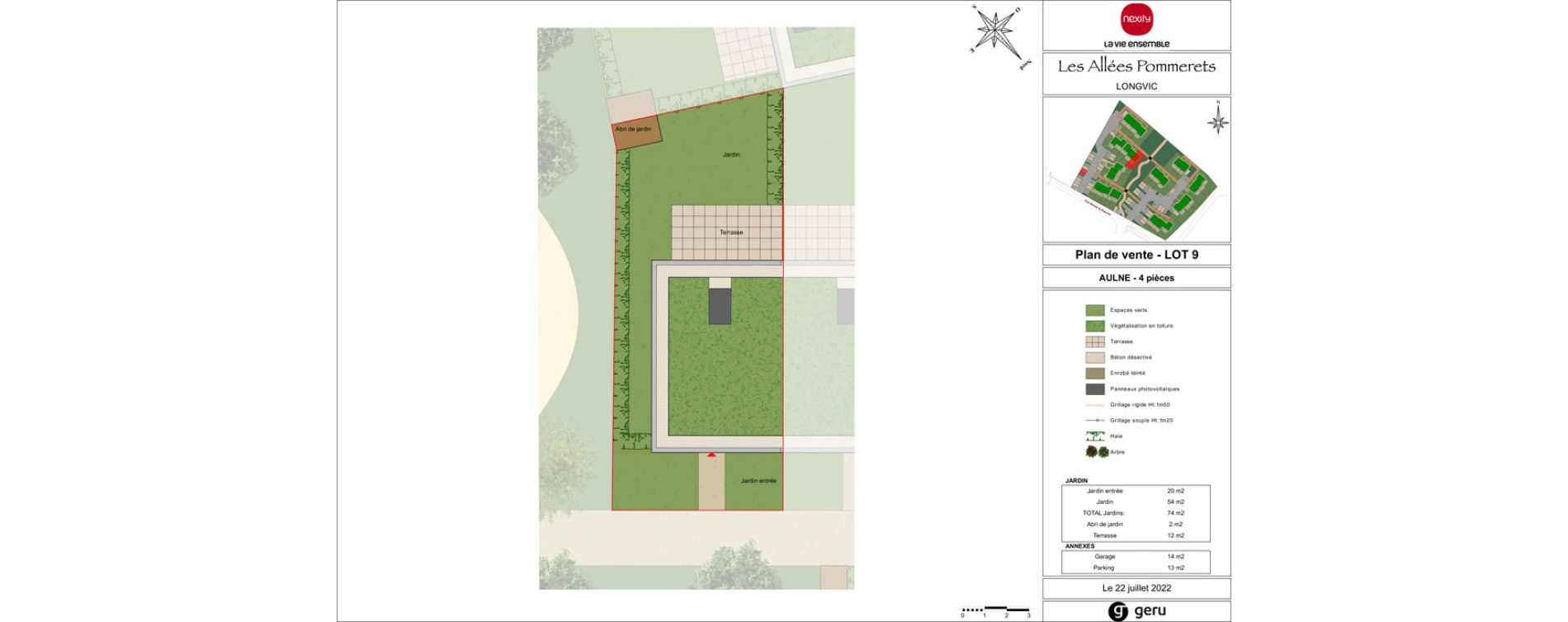 Appartement T4 de 80,00 m2 &agrave; Longvic Les pommerets