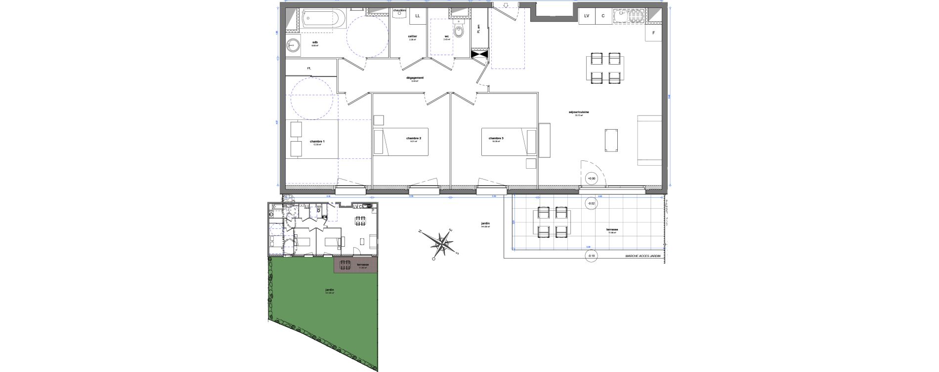 Appartement T4 de 83,06 m2 &agrave; Plombi&egrave;res-L&egrave;s-Dijon Centre