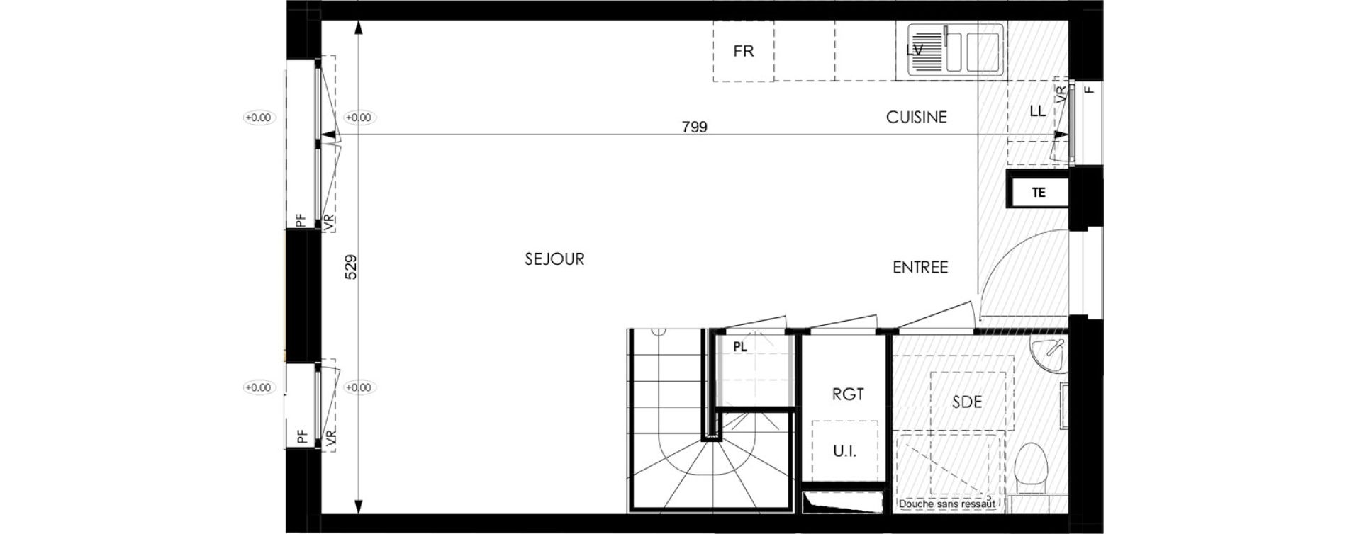 Maison T4 de 75,25 m2 &agrave; Plombi&egrave;res-L&egrave;s-Dijon Centre