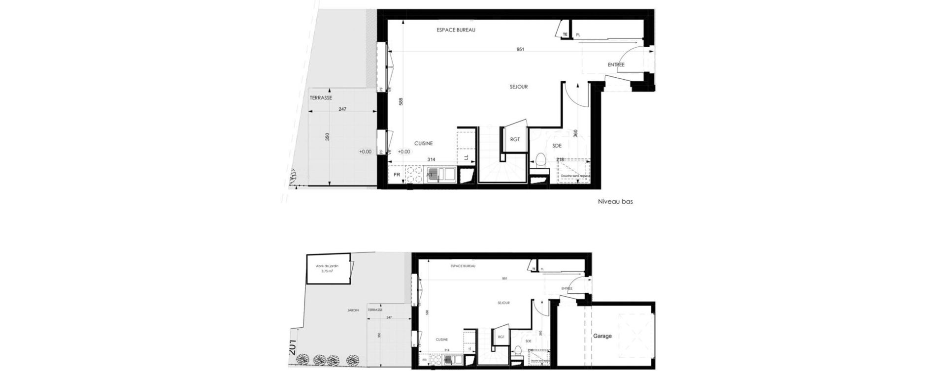 Appartement T4 de 83,25 m2 &agrave; Plombi&egrave;res-L&egrave;s-Dijon Centre