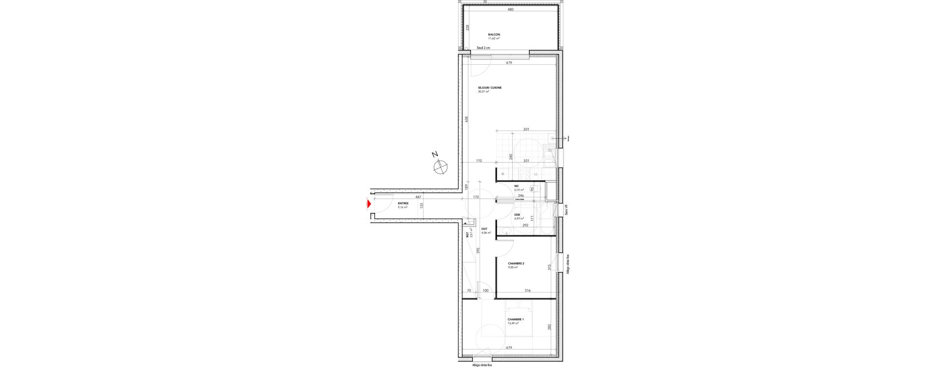 Appartement T3 de 76,14 m2 &agrave; Besan&ccedil;on Xavier marmier