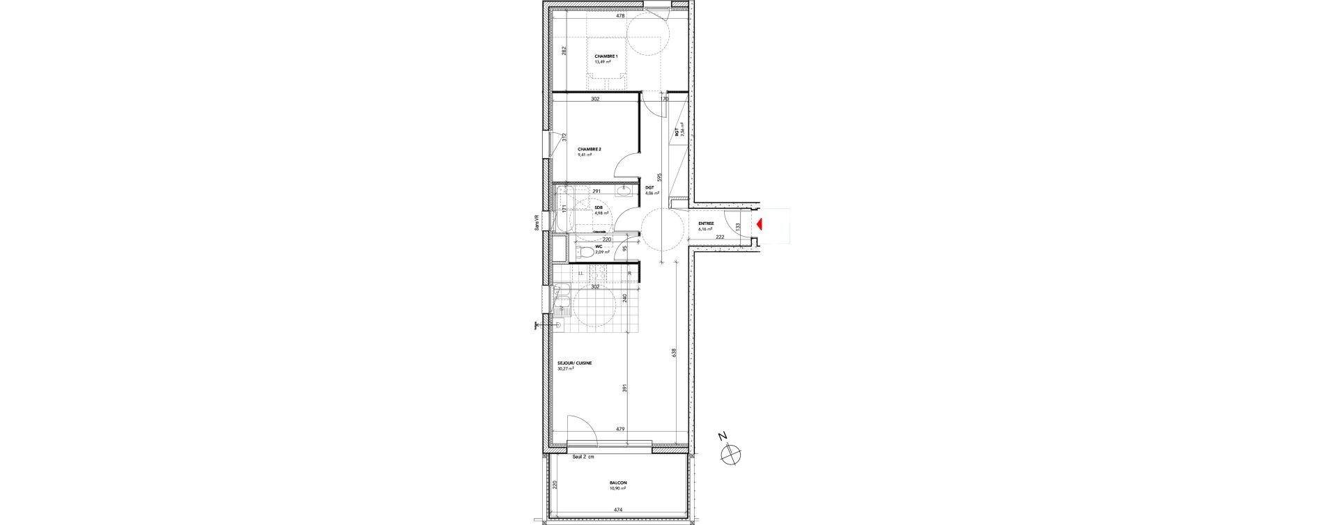 Appartement T3 de 73,02 m2 &agrave; Besan&ccedil;on Xavier marmier