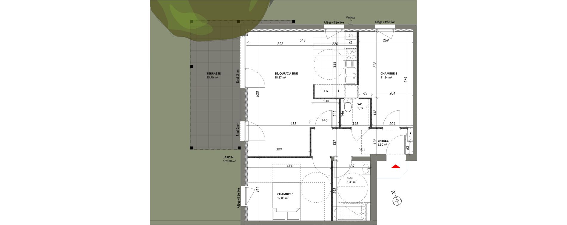 Appartement T3 de 67,01 m2 &agrave; Besan&ccedil;on Xavier marmier