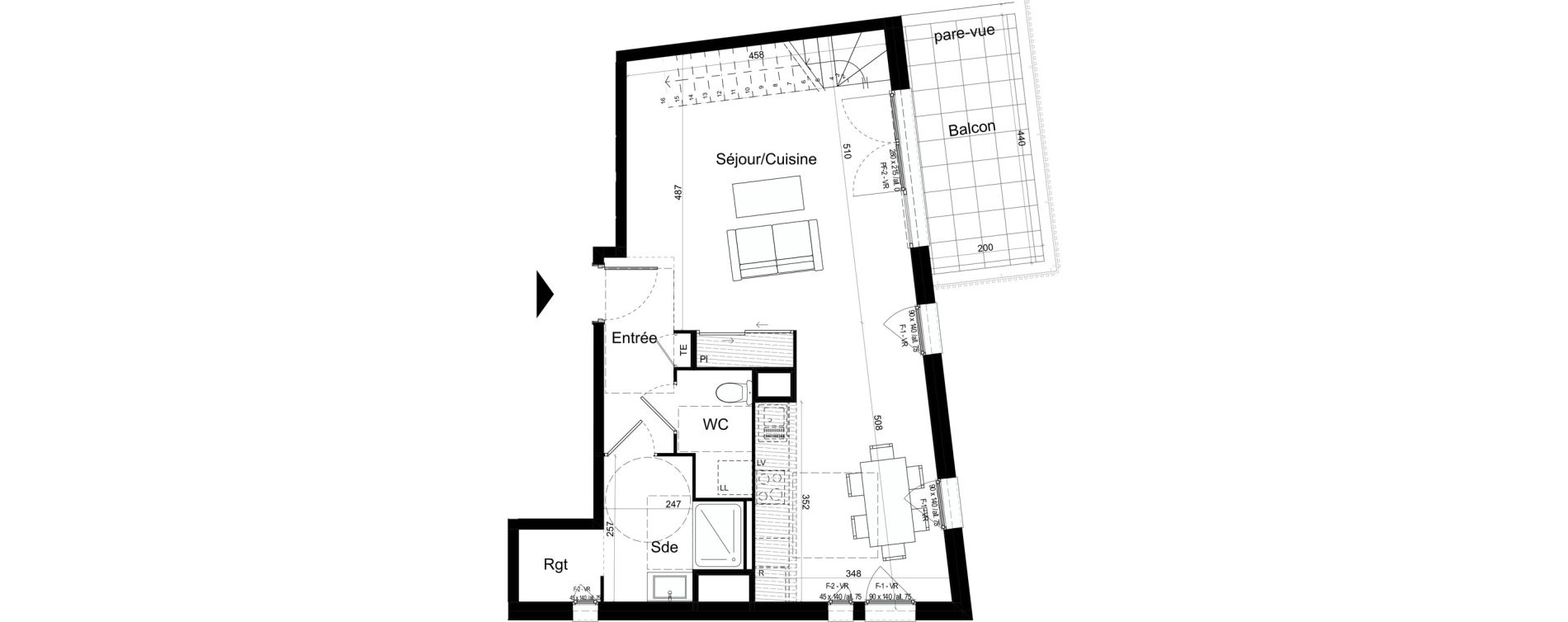 Appartement T5 de 118,70 m2 &agrave; Chalon-Sur-Sa&ocirc;ne Centre