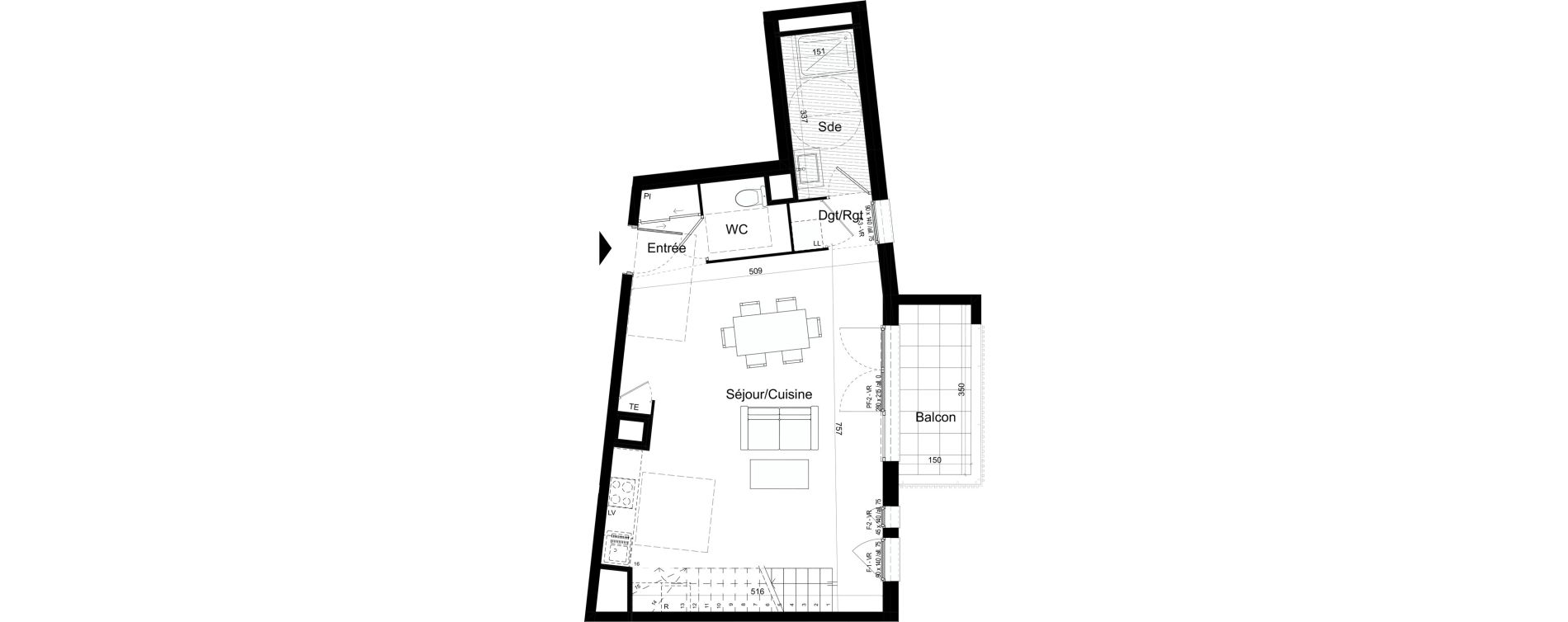 Appartement T4 de 88,38 m2 &agrave; Chalon-Sur-Sa&ocirc;ne Centre