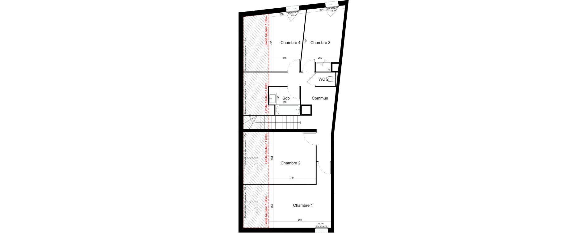Appartement T5 de 107,91 m2 &agrave; Chalon-Sur-Sa&ocirc;ne Centre