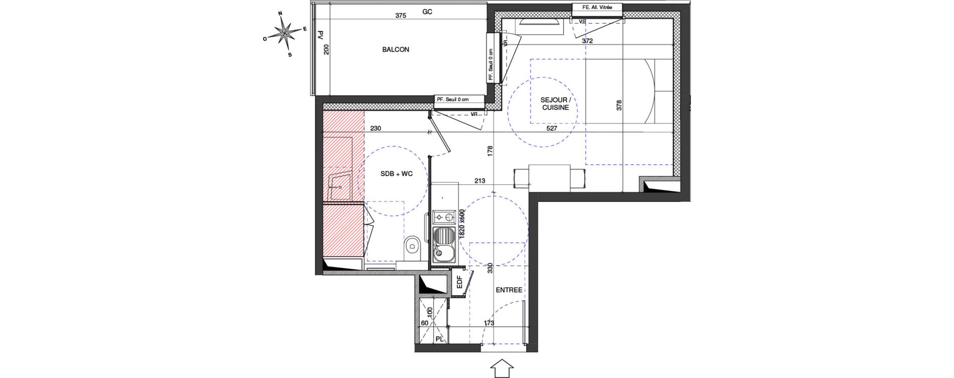 Appartement T1 de 31,01 m2 &agrave; Chalon-Sur-Sa&ocirc;ne Centre