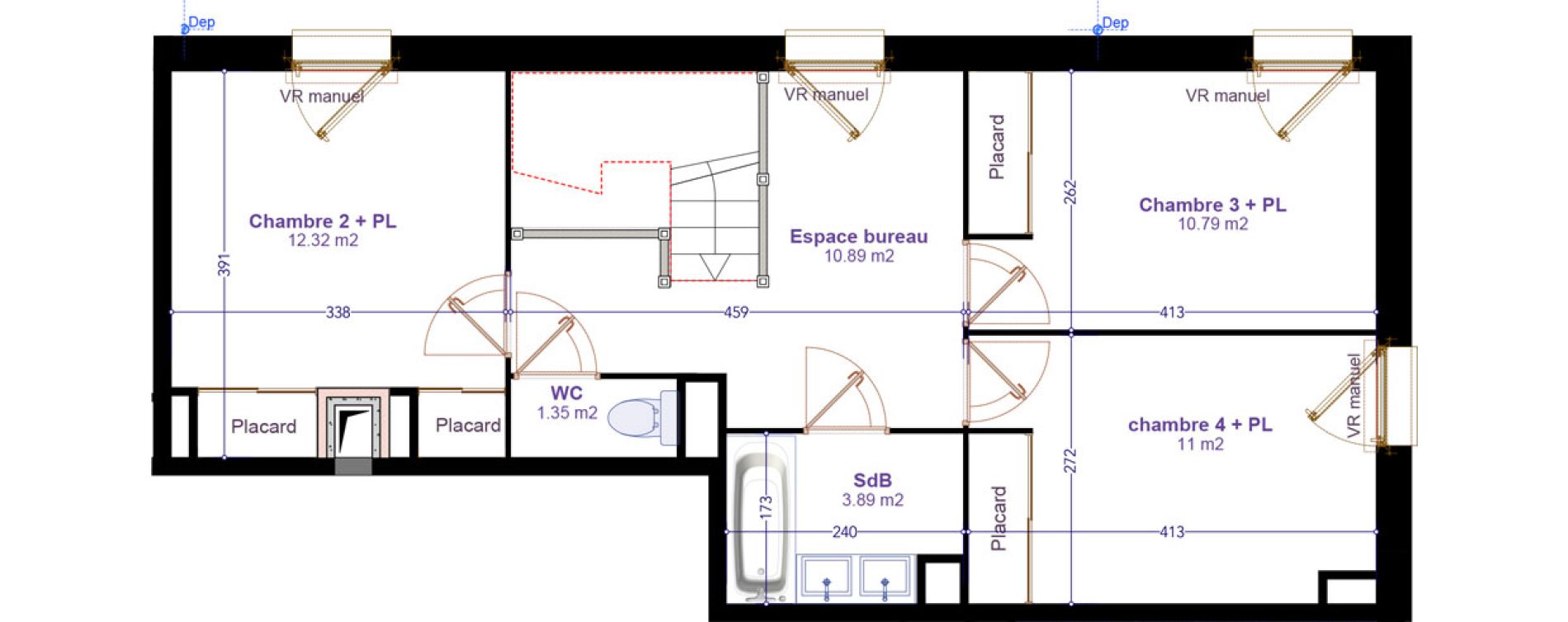 Duplex T5 de 104,22 m2 &agrave; M&acirc;con Herriot