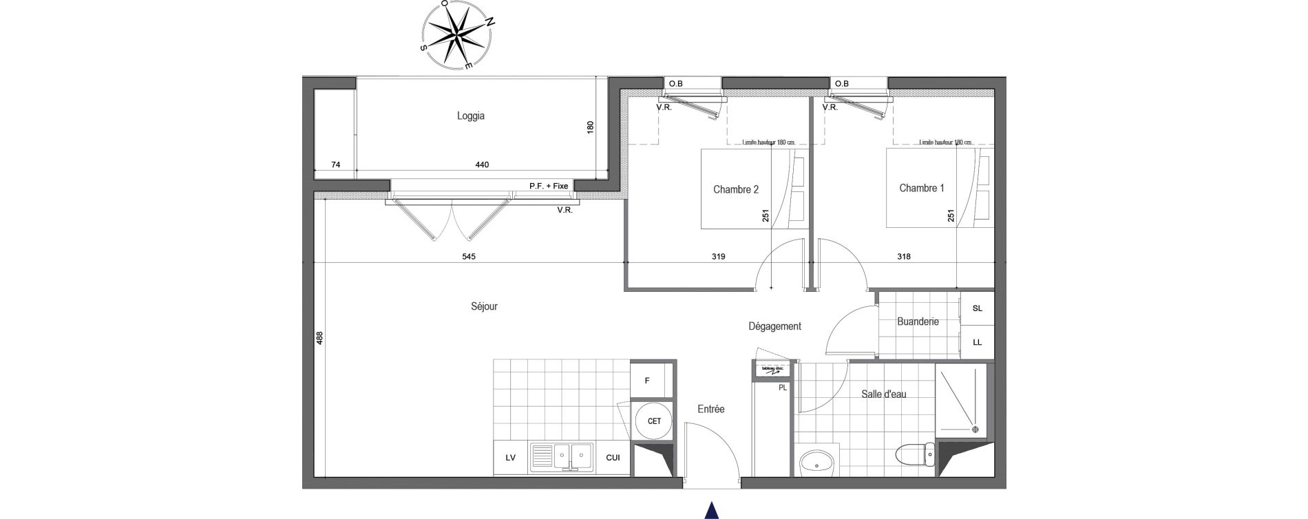 Appartement T3 de 64,00 m2 &agrave; Erquy Centre