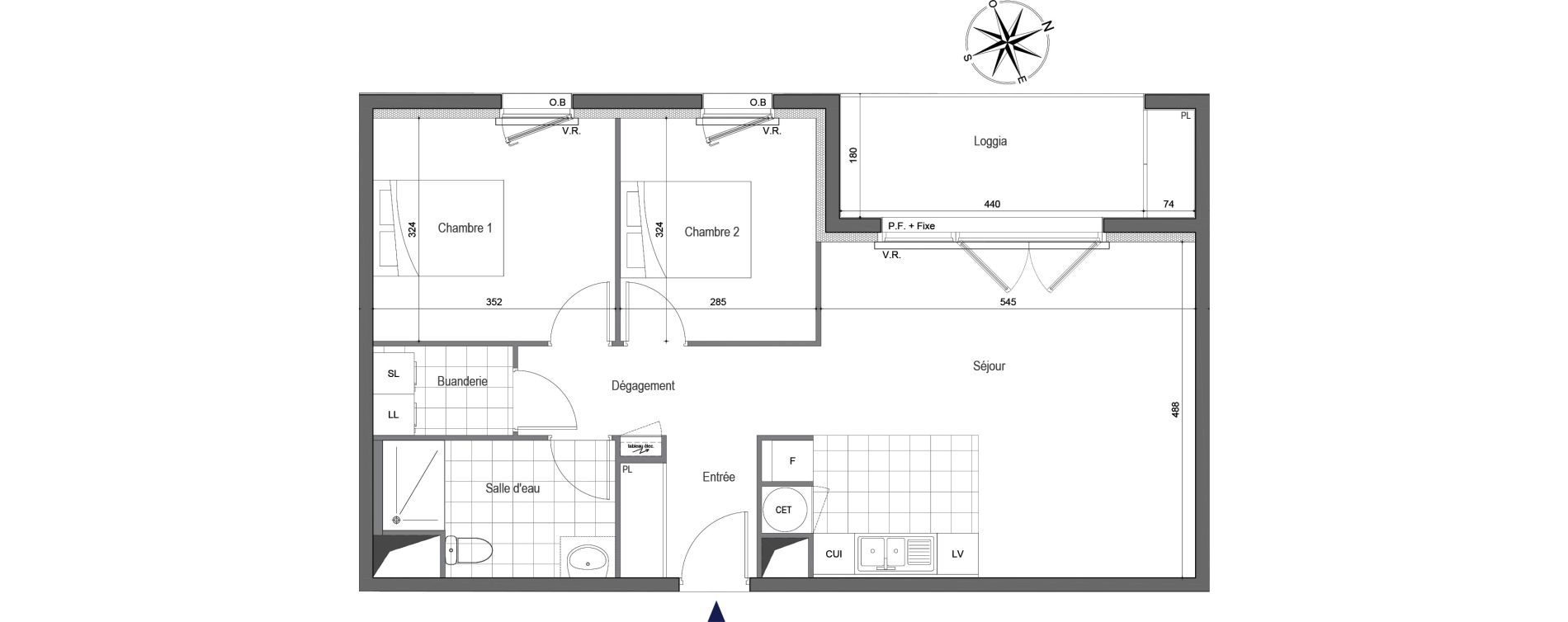 Appartement T3 de 66,80 m2 &agrave; Erquy Centre
