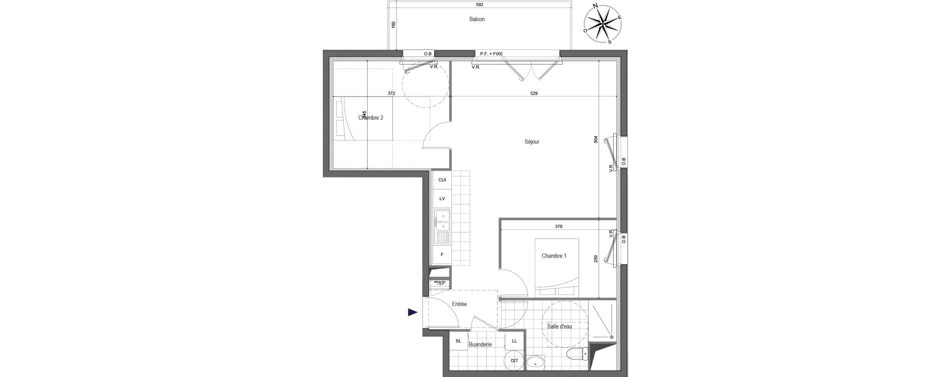 Appartement T3 de 66,90 m2 &agrave; Erquy Centre