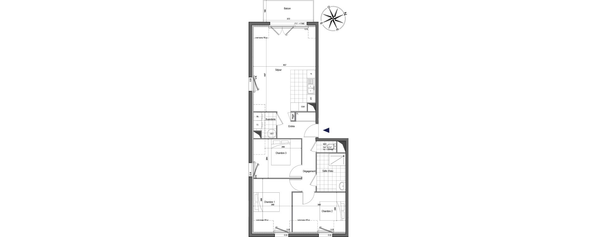 Appartement T4 de 72,30 m2 &agrave; Erquy Centre