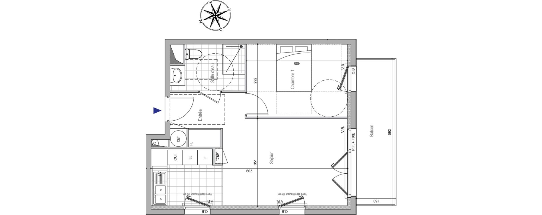 Appartement T2 de 46,40 m2 &agrave; Erquy Centre