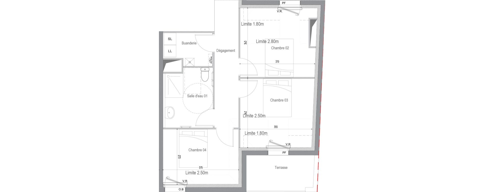 Appartement T5 de 116,10 m2 &agrave; Perros-Guirec Centre