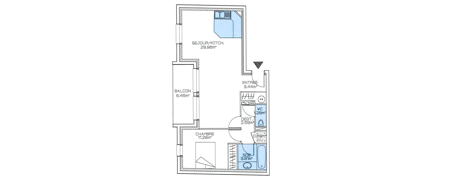 Appartement T2 de 53,04 m2 &agrave; Saint-Cast-Le-Guildo Centre