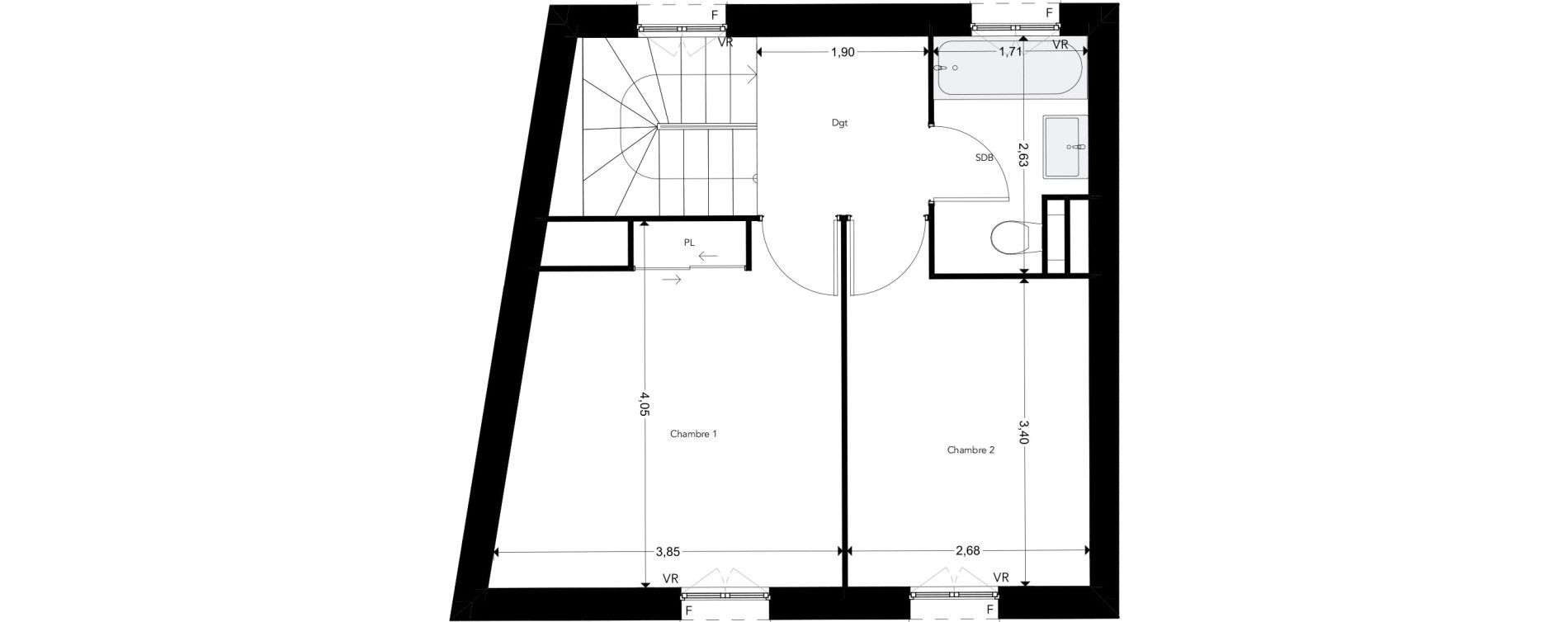Maison T3 de 64,40 m2 &agrave; Saint-Quay-Portrieux Centre