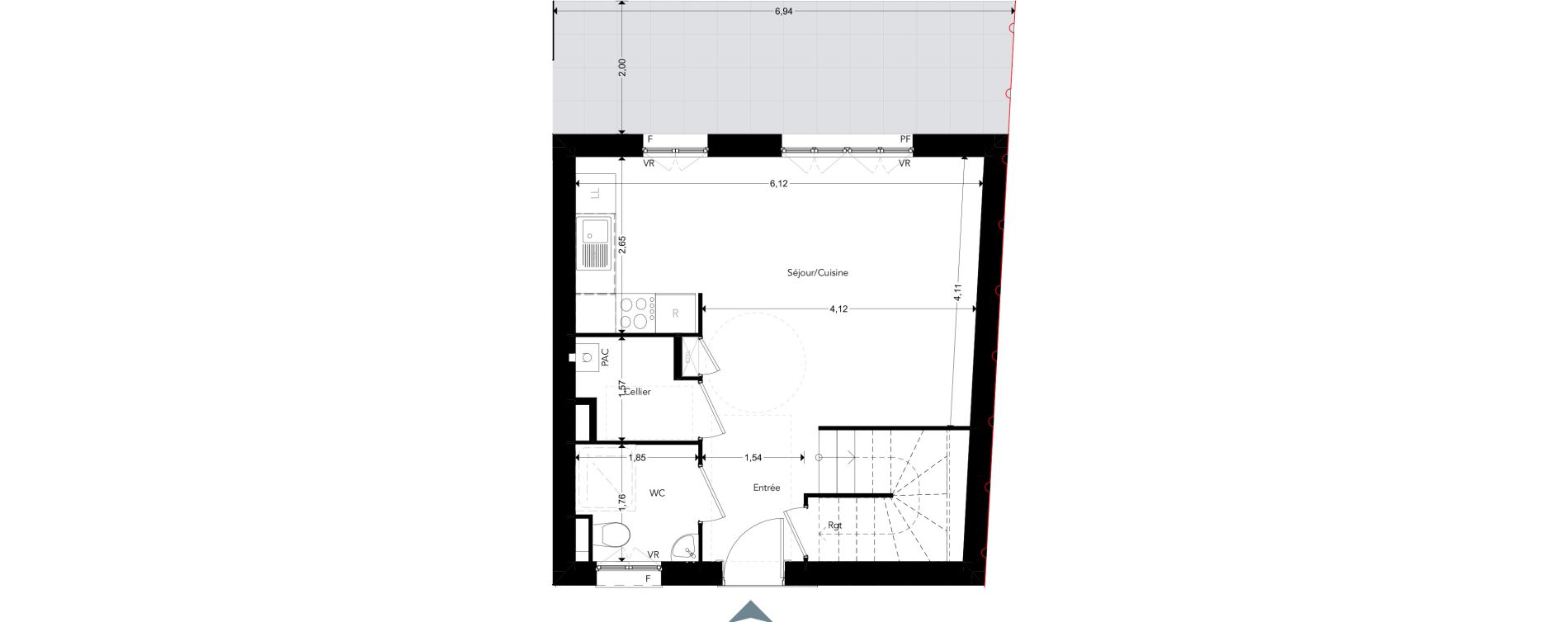 Maison T3 de 62,55 m2 &agrave; Saint-Quay-Portrieux Centre