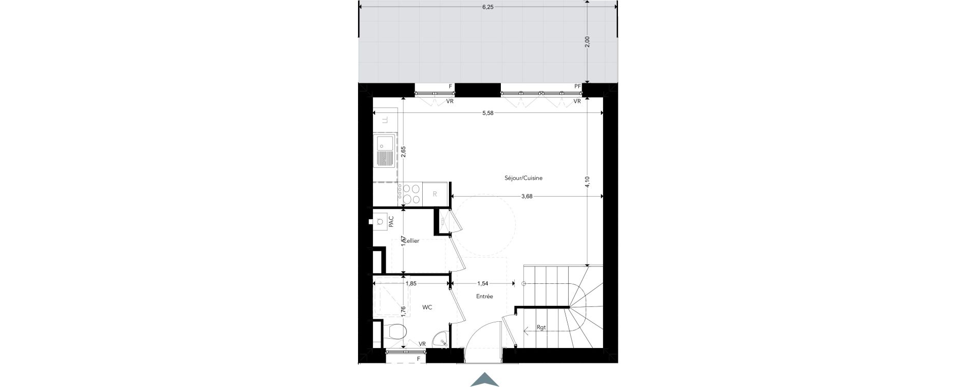 Maison T3 de 58,68 m2 &agrave; Saint-Quay-Portrieux Centre