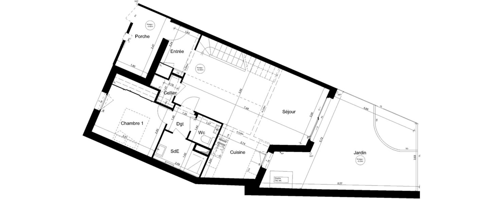 Maison T5 de 115,00 m2 &agrave; Brest Bas jaur&egrave;s - saint michel