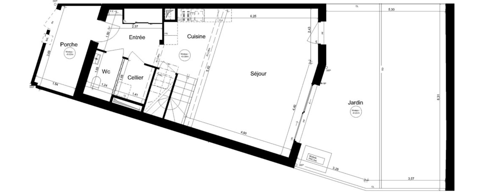 Maison T4 de 97,60 m2 &agrave; Brest Bas jaur&egrave;s - saint michel