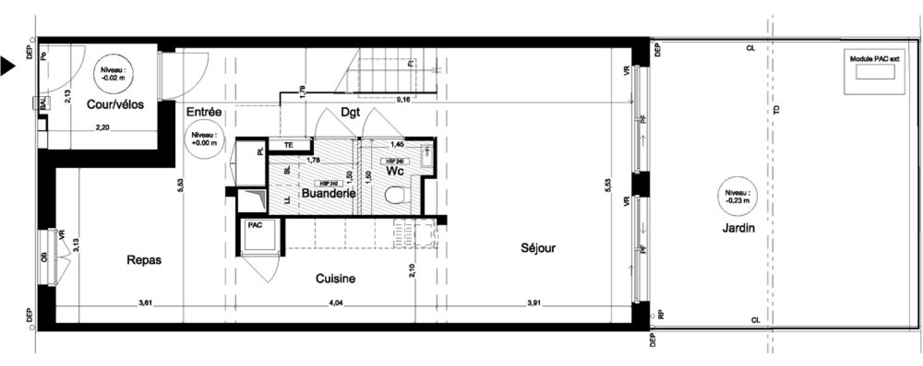 Maison T4 de 109,11 m2 &agrave; Brest Bas jaur&egrave;s - saint michel