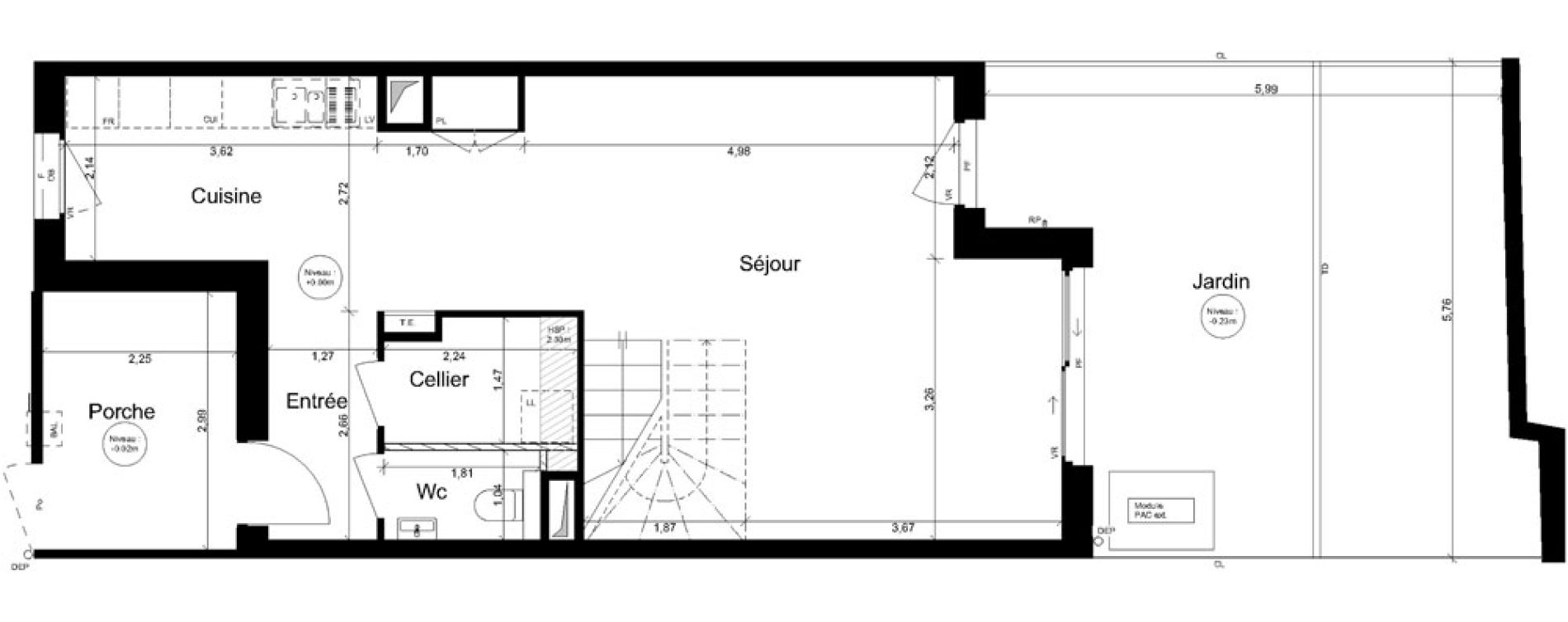 Maison T4 de 98,70 m2 &agrave; Brest Bas jaur&egrave;s - saint michel
