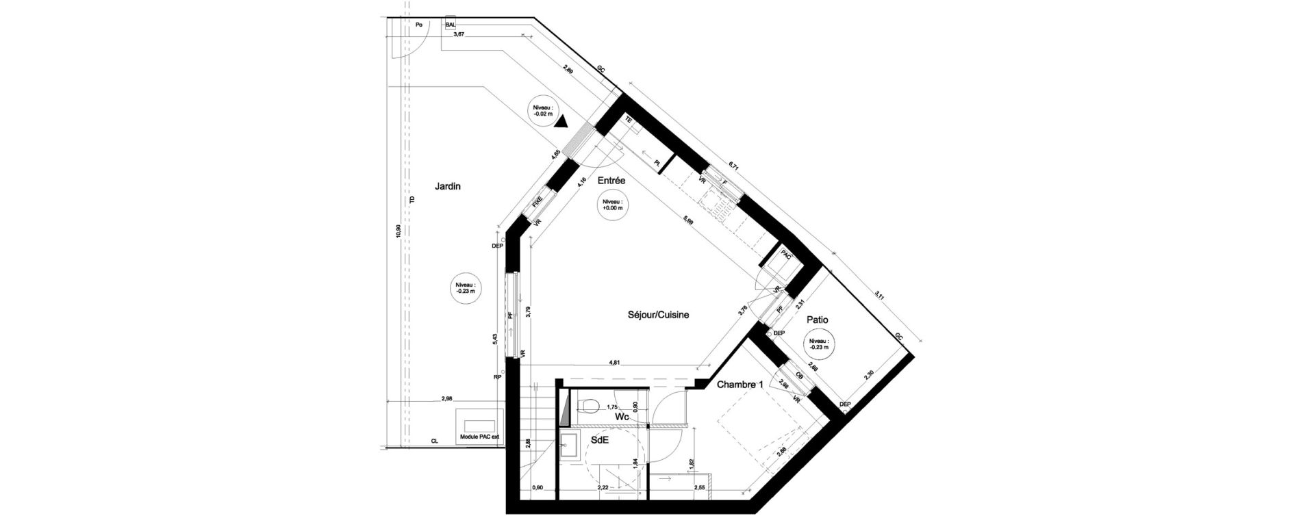 Maison T5 de 100,21 m2 &agrave; Brest Bas jaur&egrave;s - saint michel