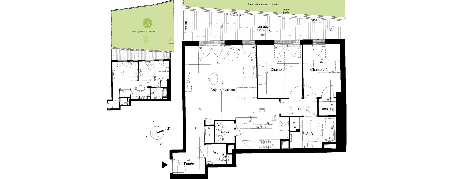 Appartement T3 de 80,92 m2 &agrave; Roscoff Centre