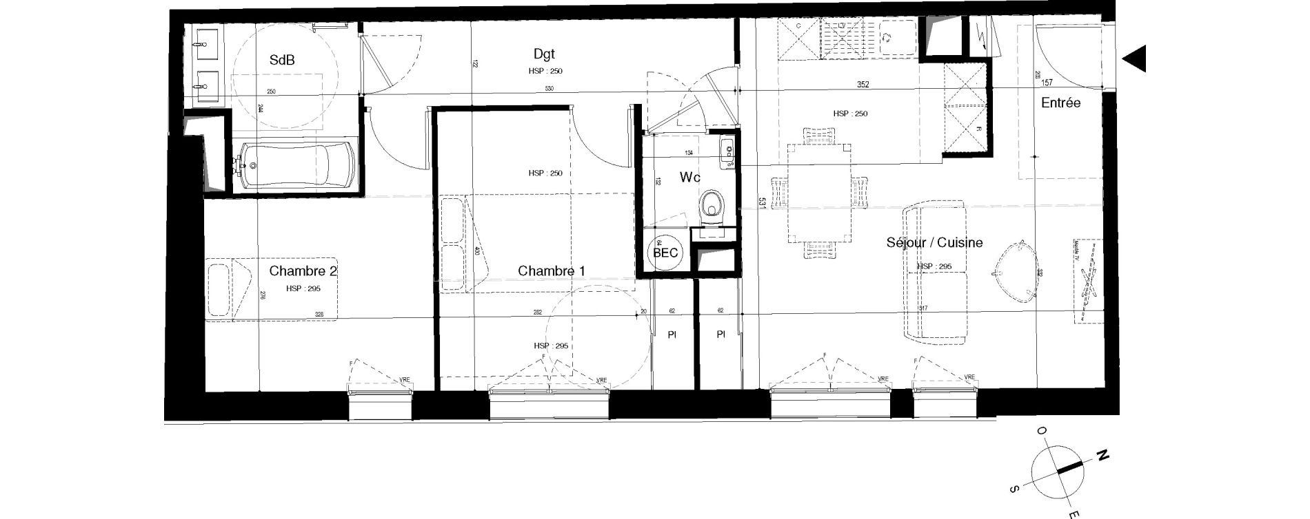 Appartement T3 de 65,79 m2 &agrave; Roscoff Centre