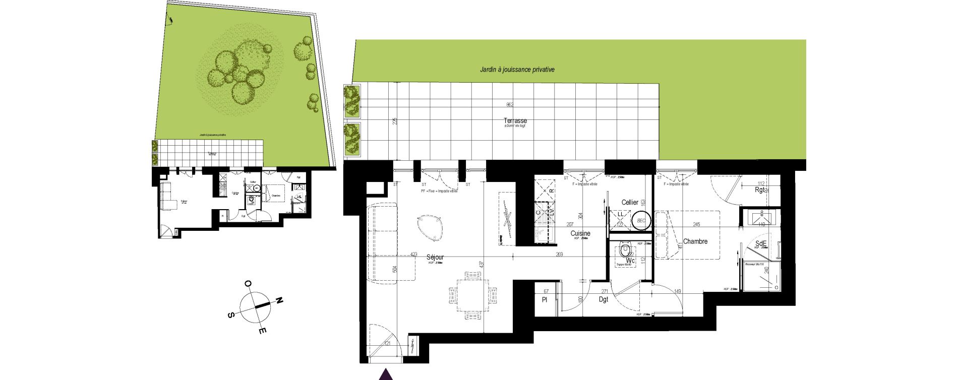 Appartement T2 de 46,16 m2 &agrave; Roscoff Centre