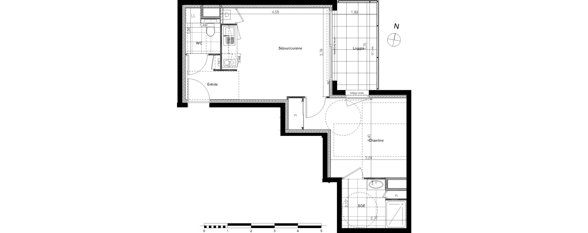 Appartement T2 de 41,49 m2 &agrave; Bruz Le vert buisson