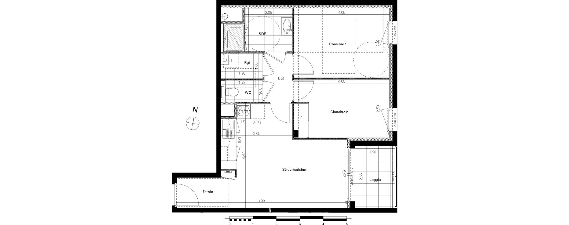 Appartement T3 de 55,71 m2 &agrave; Bruz Le vert buisson